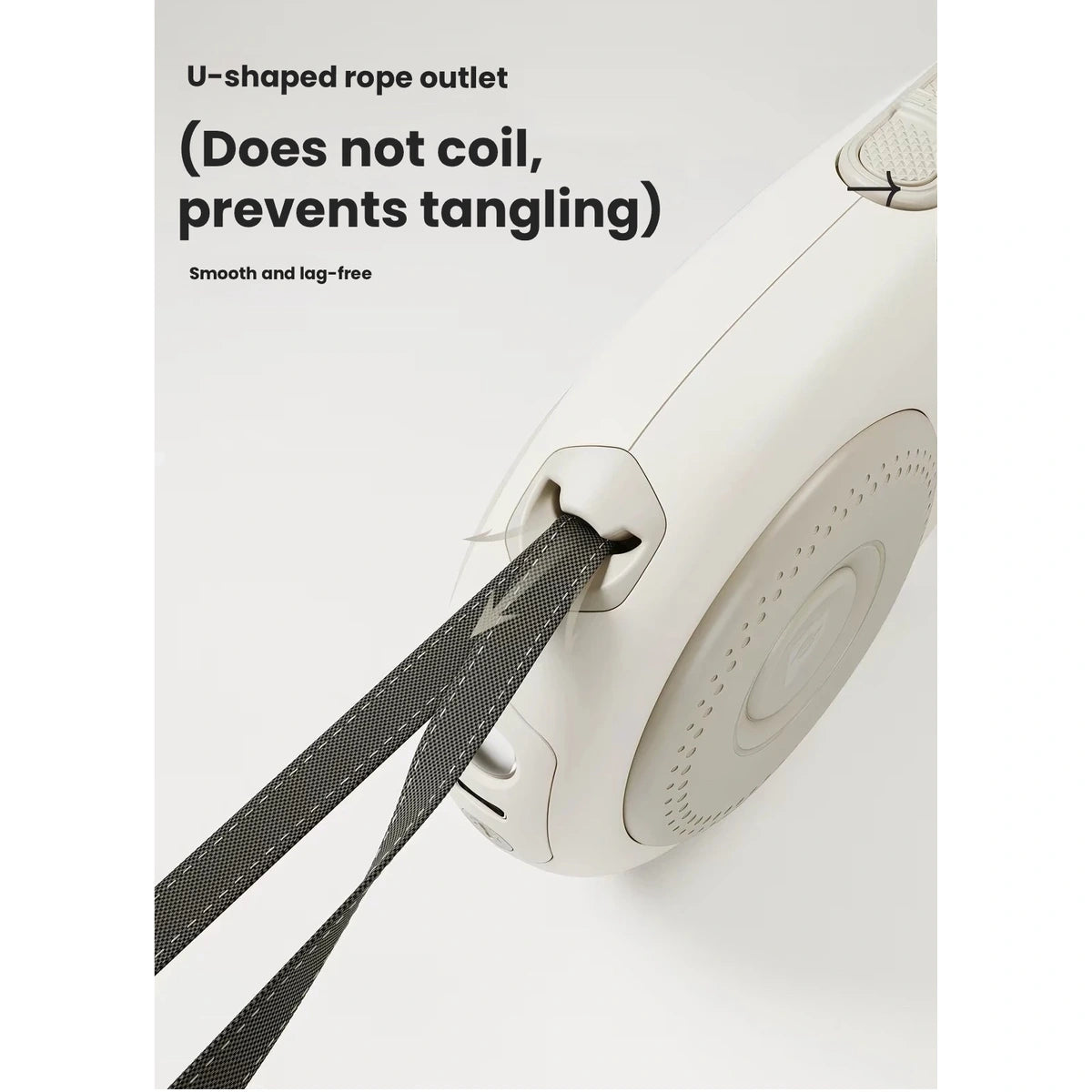 LuckyPetland leash tape outlet and guide detail