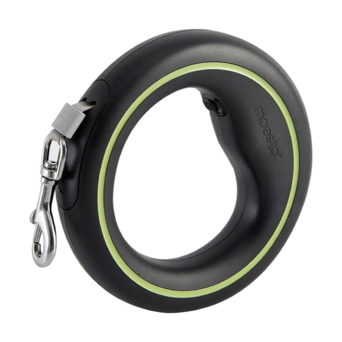 Black and green Moestar UFO retractable dog leash