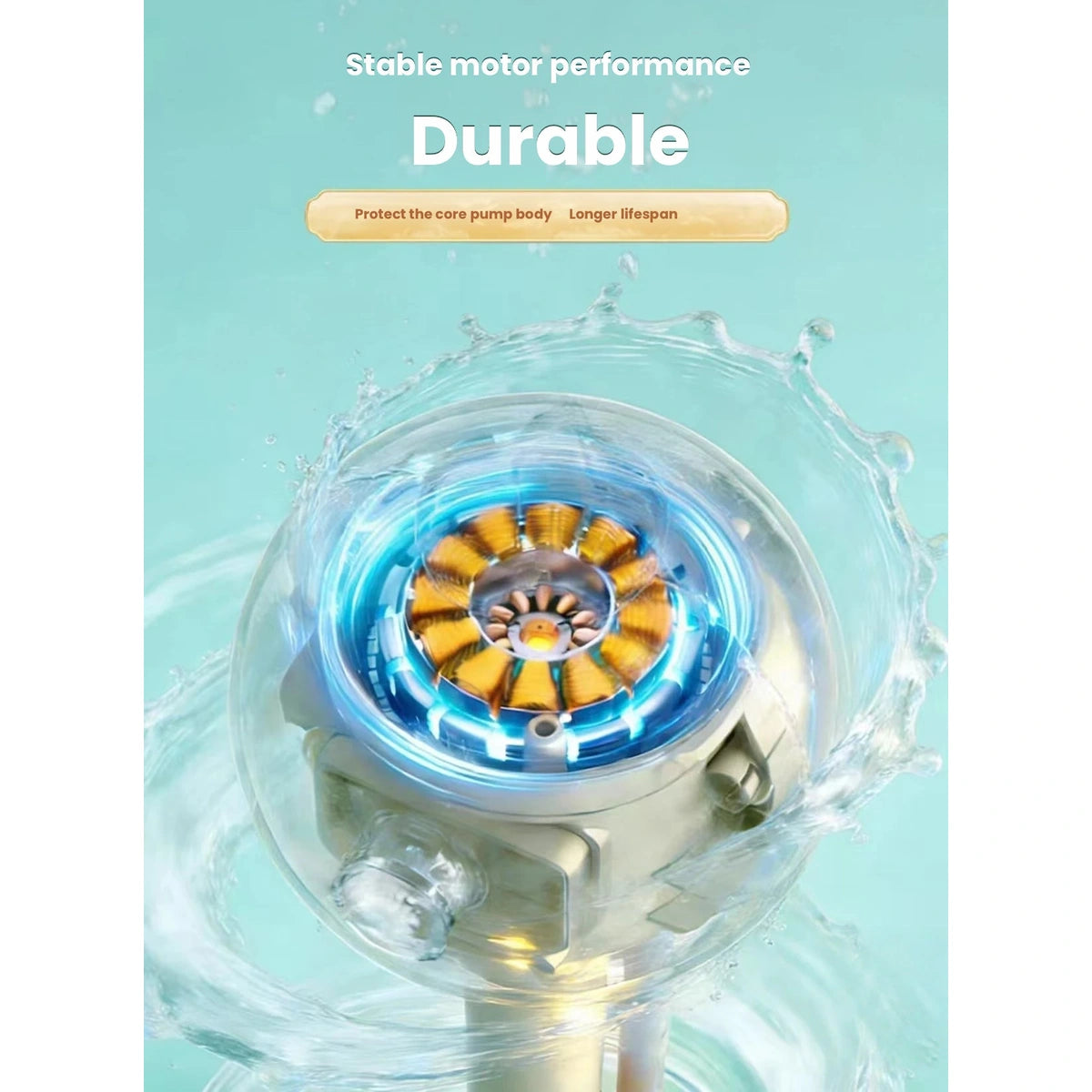 Pet bath bubble maker motor component diagram