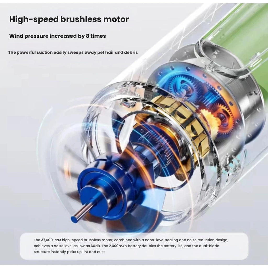 Ckin Pet grooming vacuum internal motor illustration