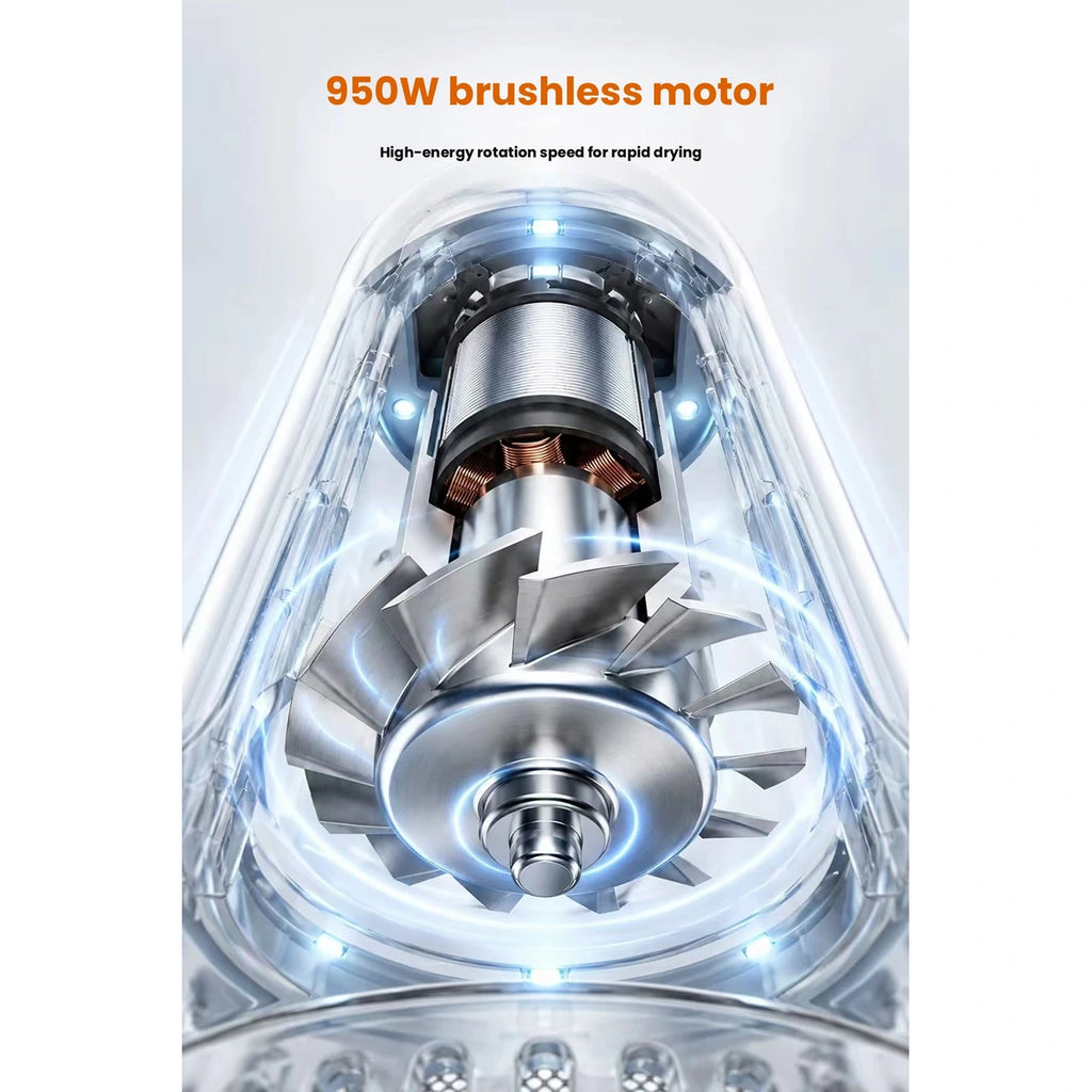 Pet dryer motor component illustration