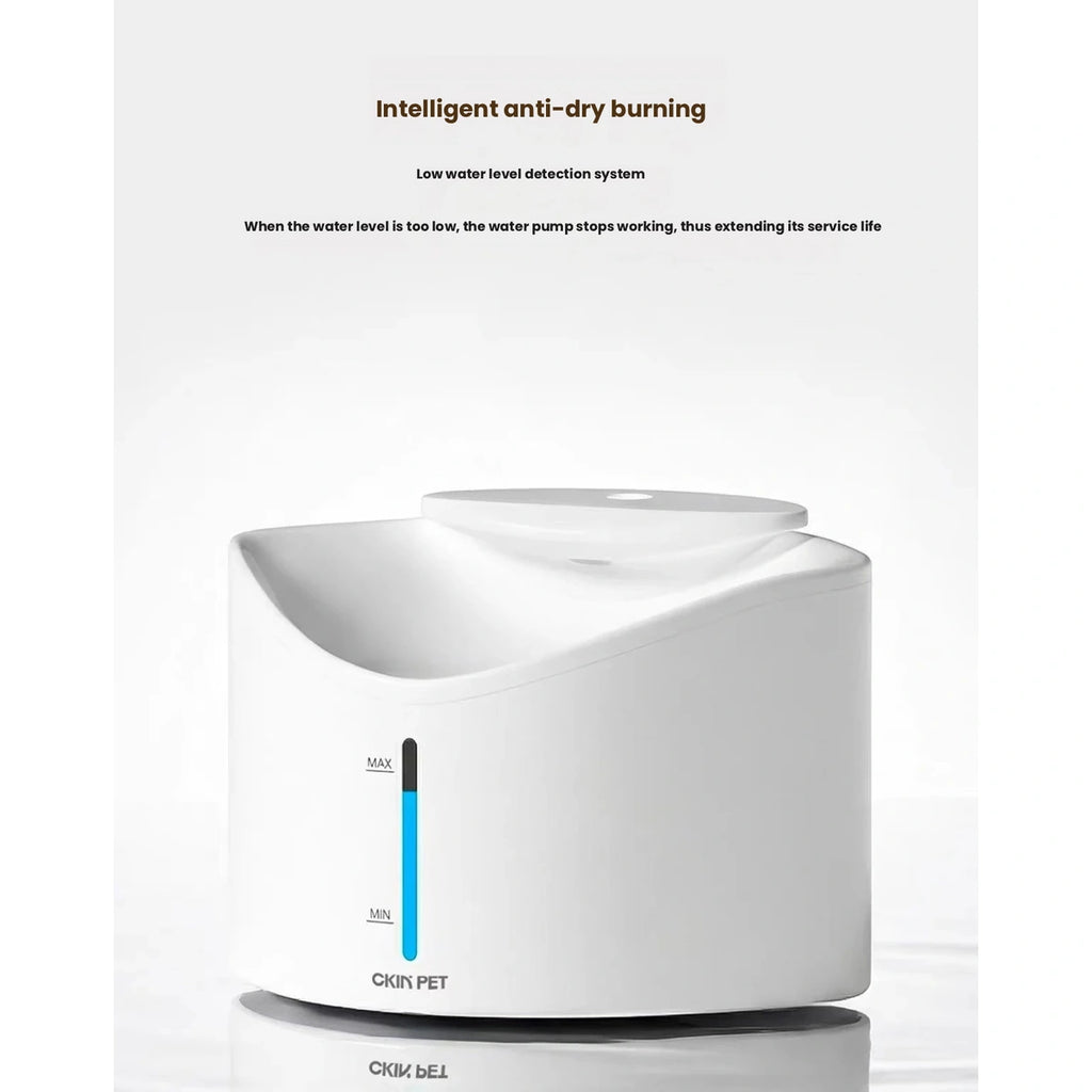 White Ckin Pet fountain body and water window