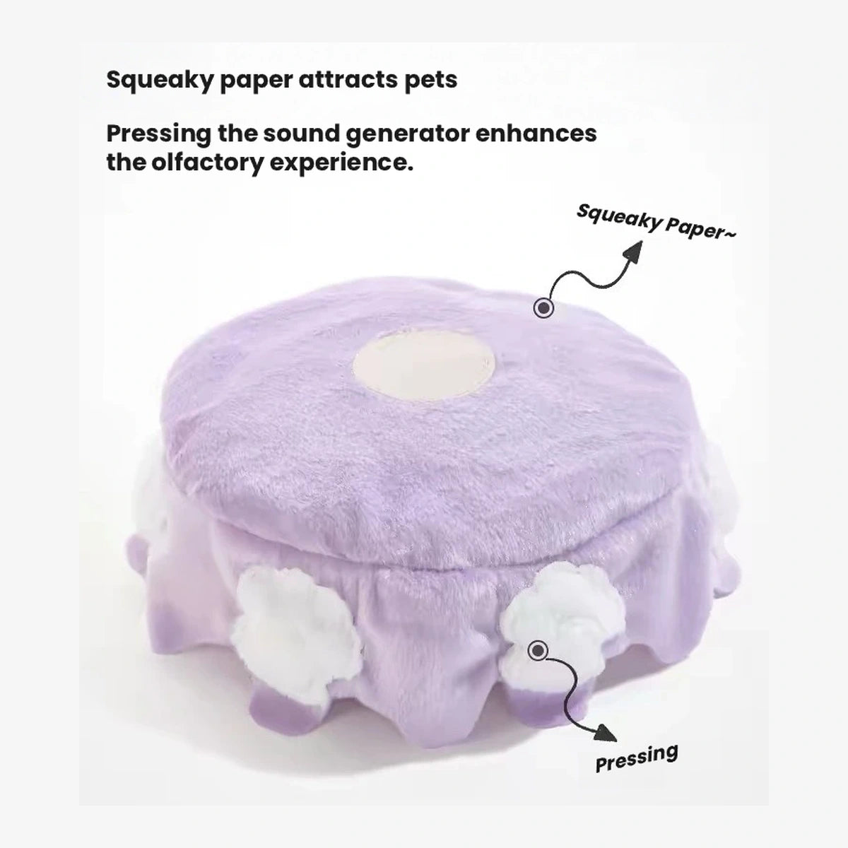Raisingwell purple cake layer with squeaky section