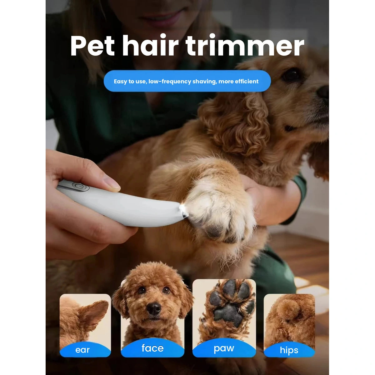 oneisall trimmer used around cat face, paws and body
