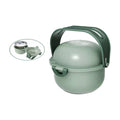 Jkulning dual pet bowl: green dual travel bowl closed with handle