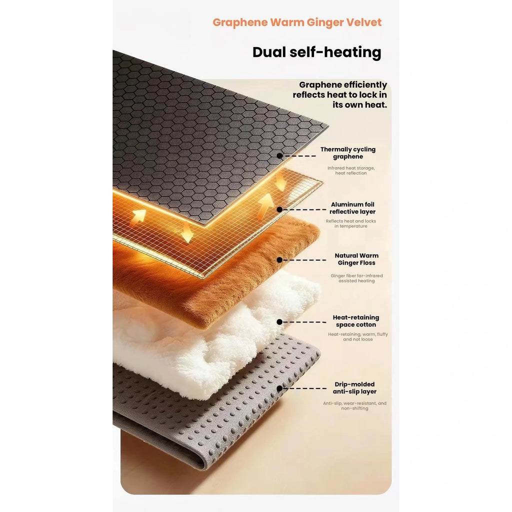 POPOCOLA pet mat: layered construction graphic for grey mat