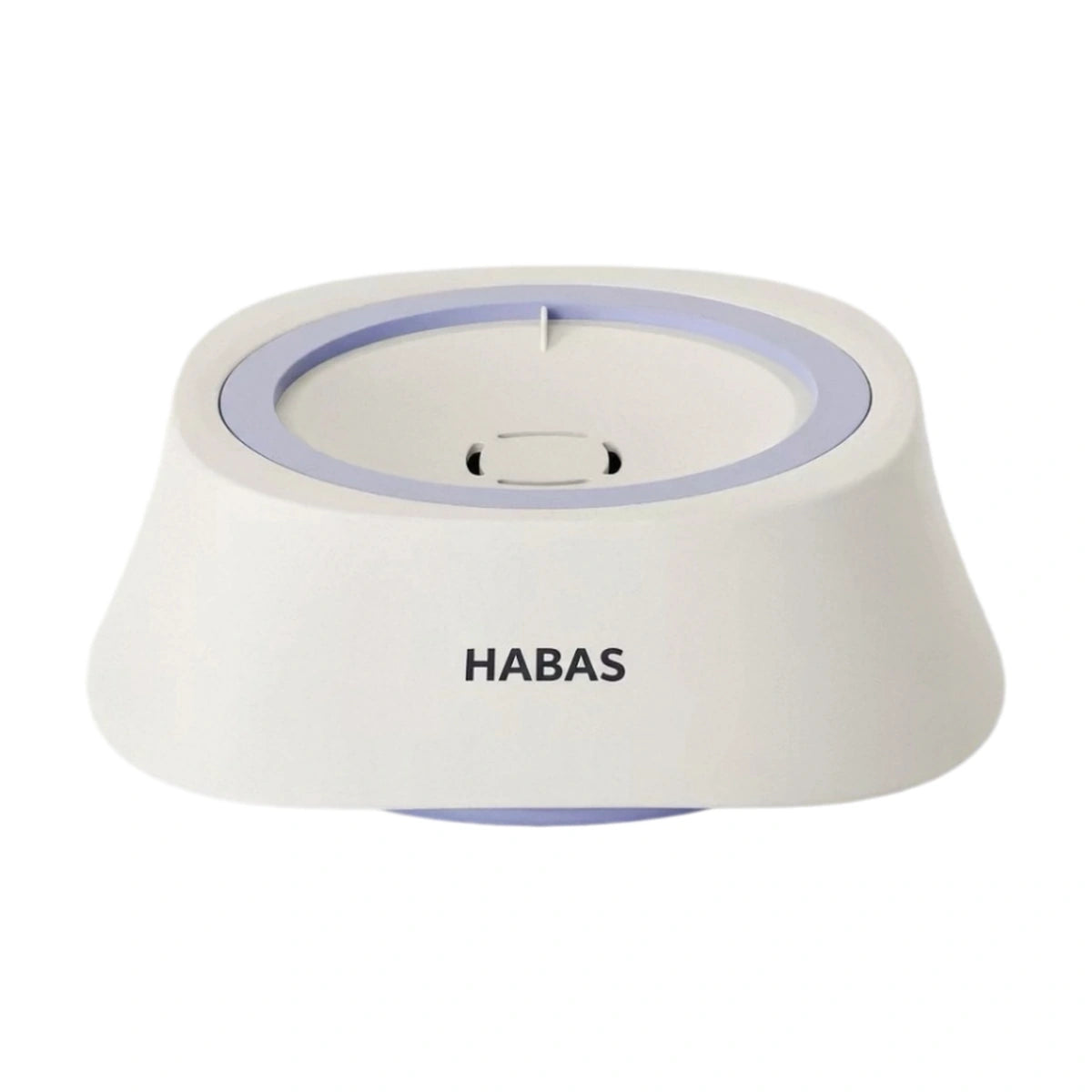 HABAS heated pet bowl: HABAS floating water bowl with purple trim