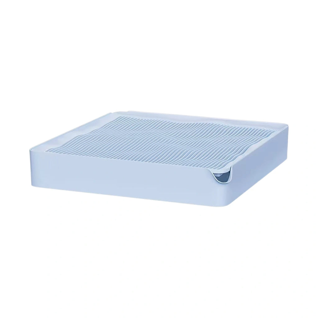 Meoof cat litter ramp: blue ridged cat litter ramp mat