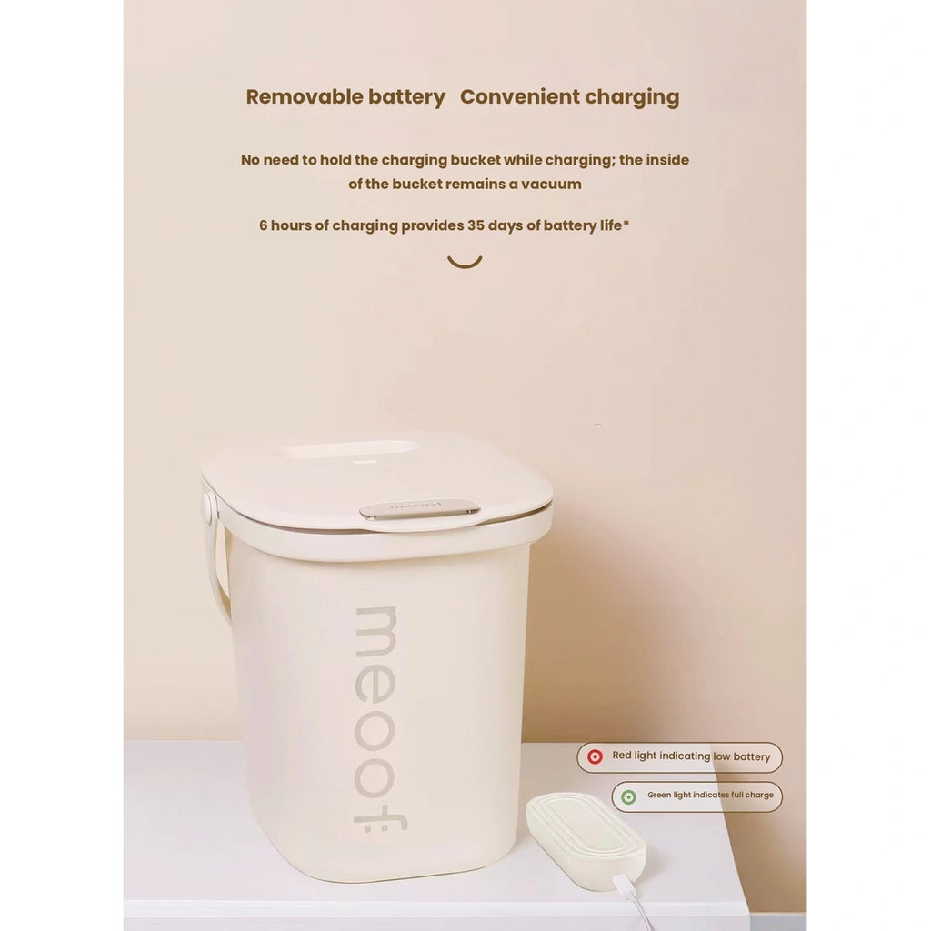 Meoof cream storage bin with lid and scoop