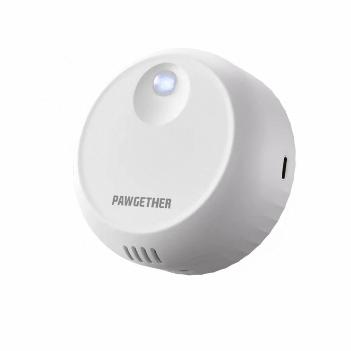 Round white PAWGETHER POD 1 pet-area device