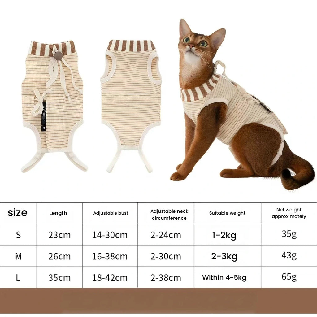 HiDREAM cat bodysuit measurement chart