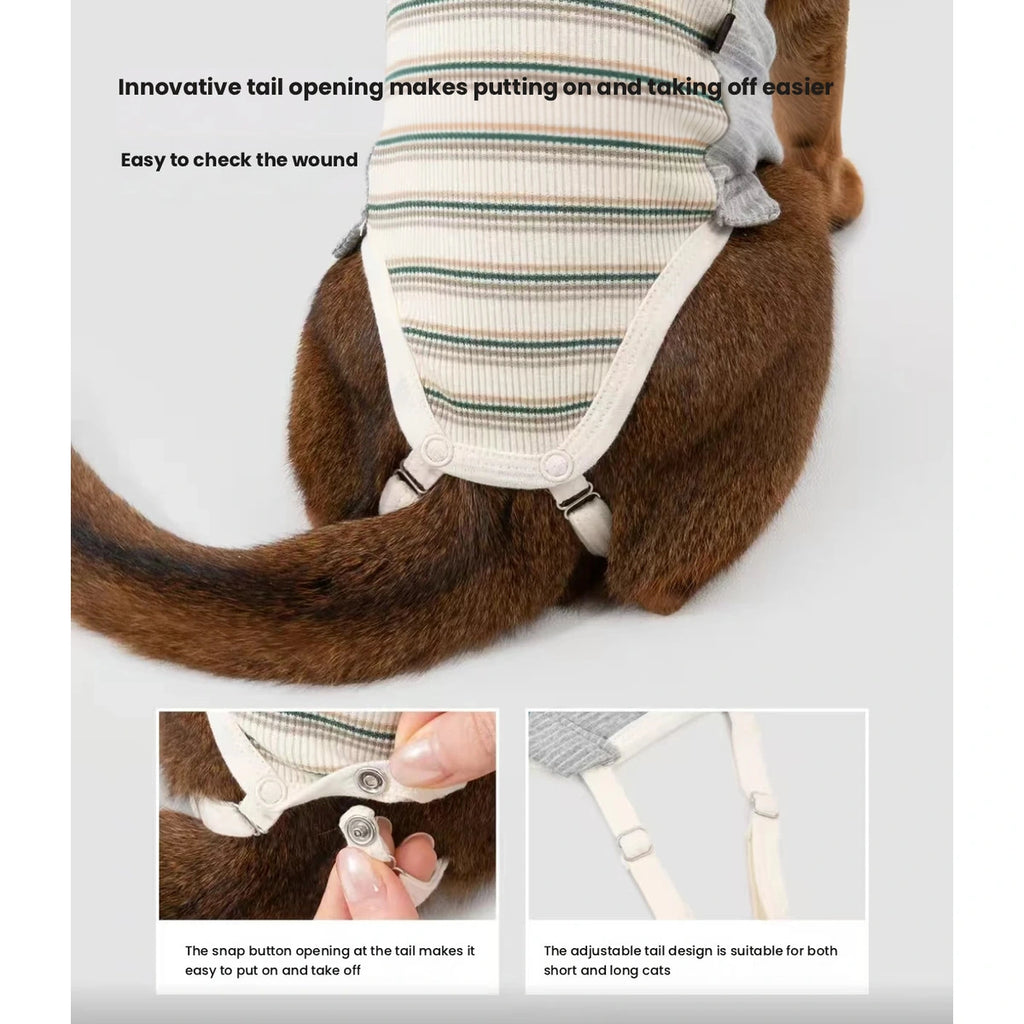 HiDREAM striped suit tail opening detail
