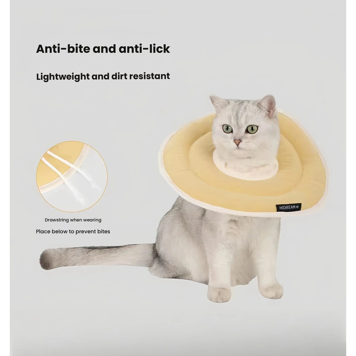 HiDREAM donut collar fit information panel