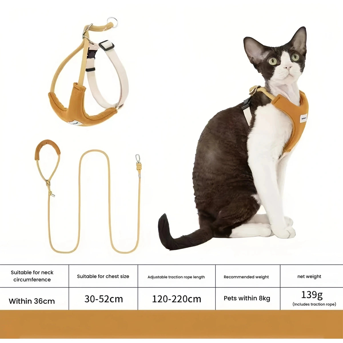 HiDREAM Y-style harness size chart