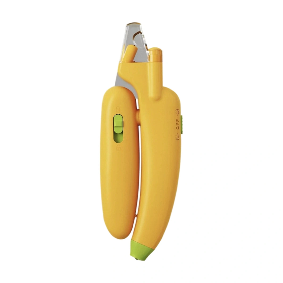 AIWO LED pet nail clippers in yellow