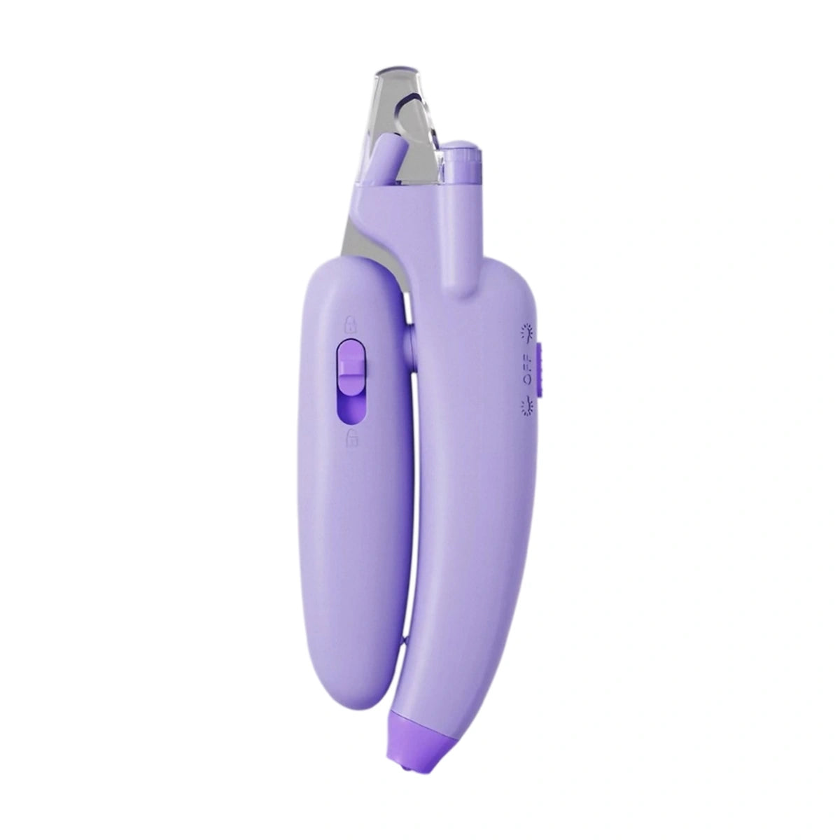 AIWO LED pet nail clippers in purple