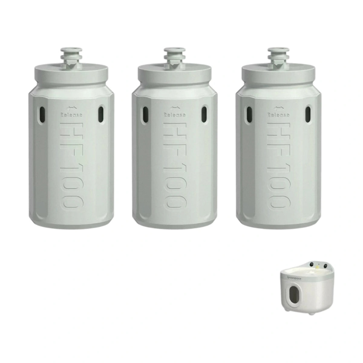 Three IPAWSPACE pet water fountain filter cartridges