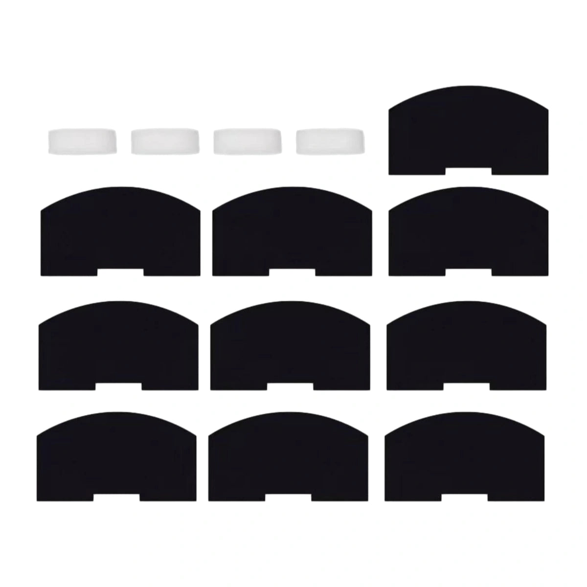 PAPIFEED replacement fountain filter set with white pads and dark filter pieces