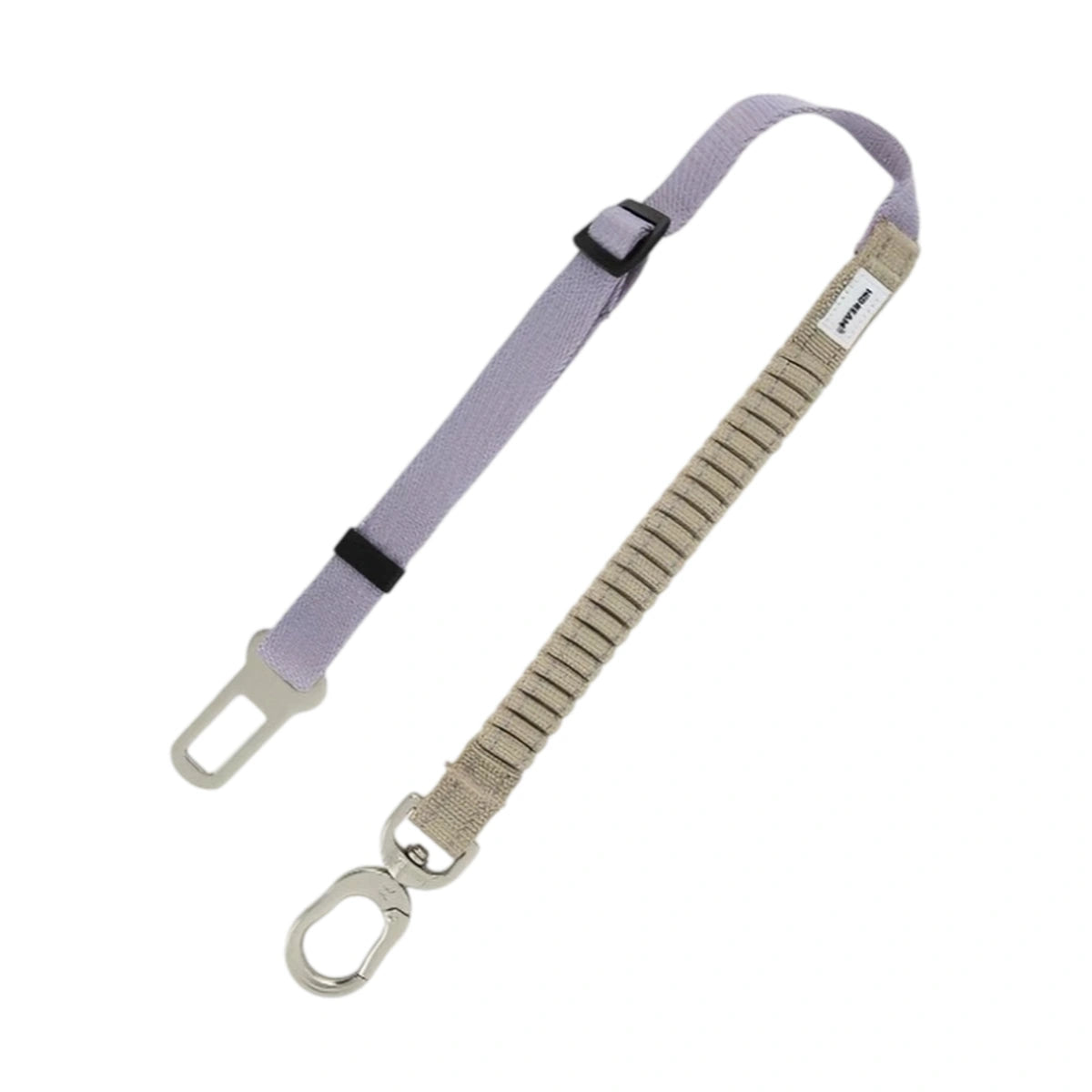 HiDREAM purple adjustable dog car tether with buckle clip