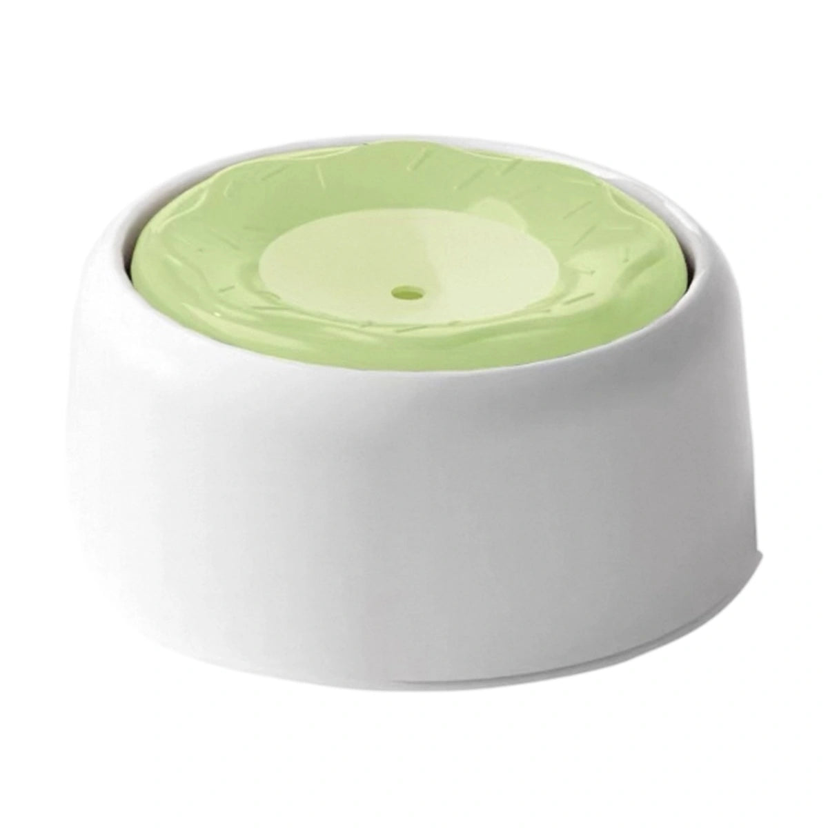 Taigepets floating water bowl with green disc