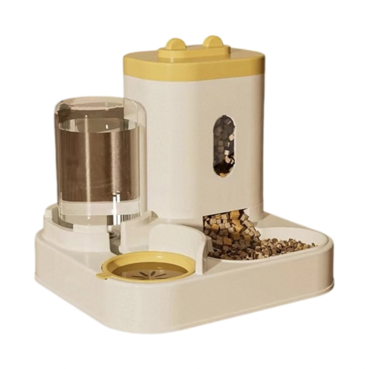 Easyall food and water dispenser in gold