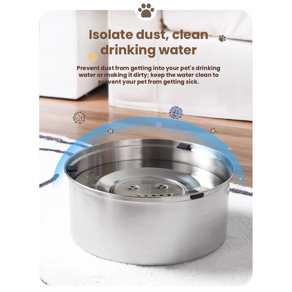 POPOCOLA bowl inner reservoir and removable parts