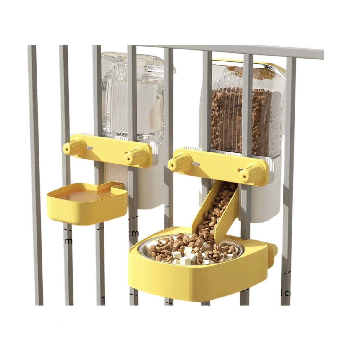 Yellow Hipidog hanging dispenser set