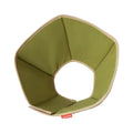 Green Petstar soft pet recovery cone with padded panels and cream edge trim