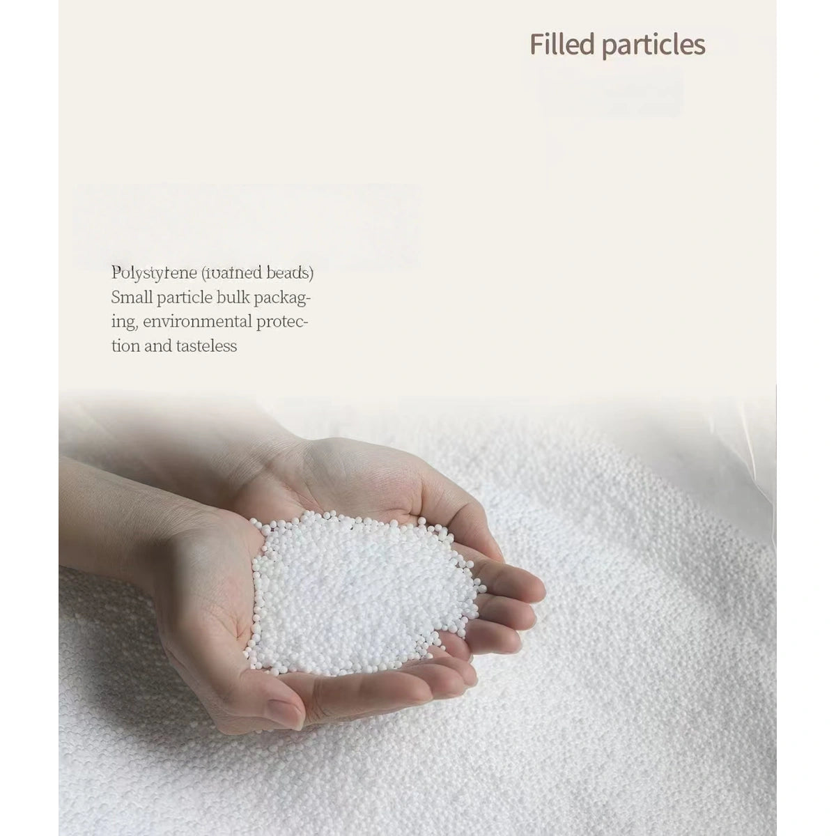 Loose bead filling used inside the inFluffy pet pouf