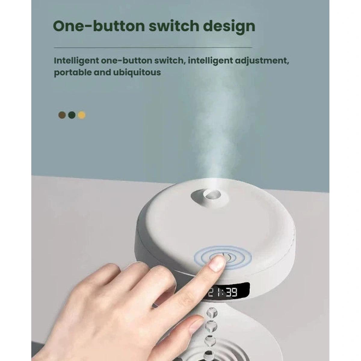 One-button control on the anti-gravity cat water fountain