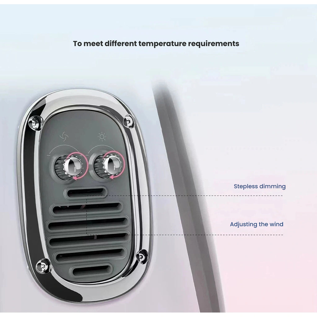 Adjustable fan and light controls on the PETKIT cat carrier