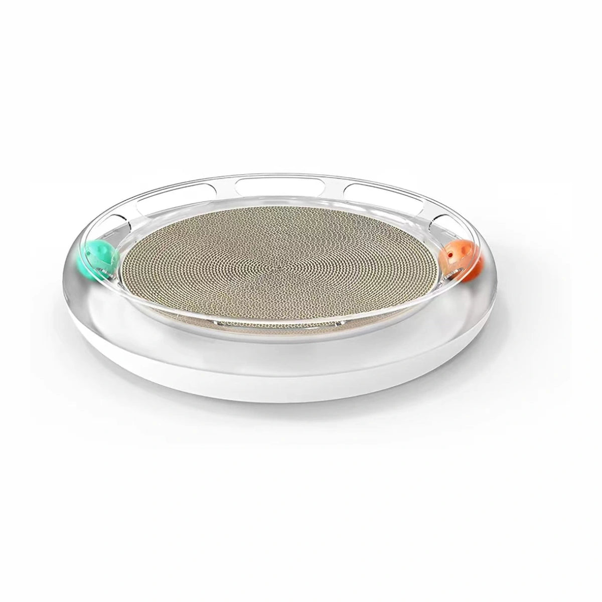 PETKIT round cat scratcher bed with two play balls