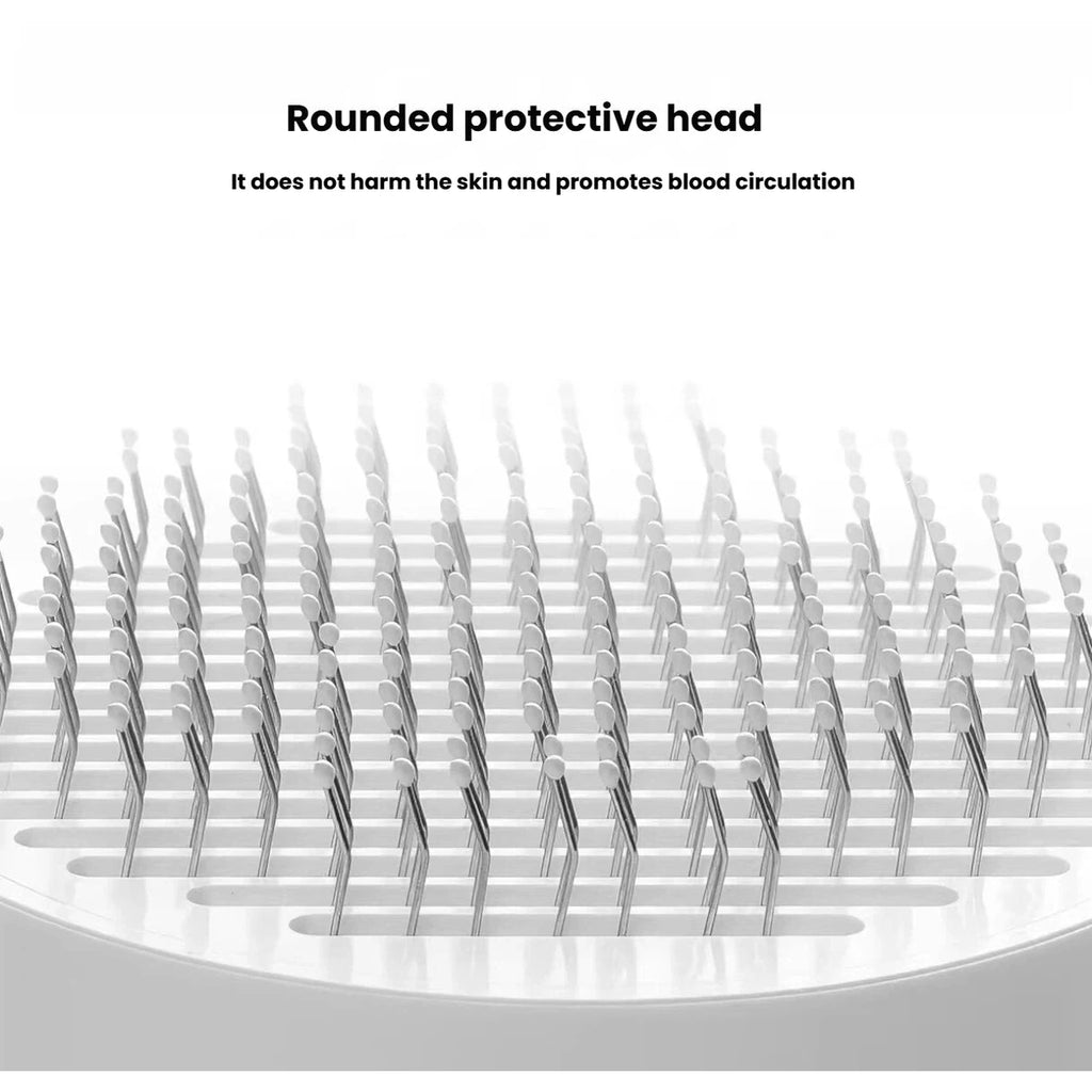 Rounded protective pin tips on the PETKIT slicker brush