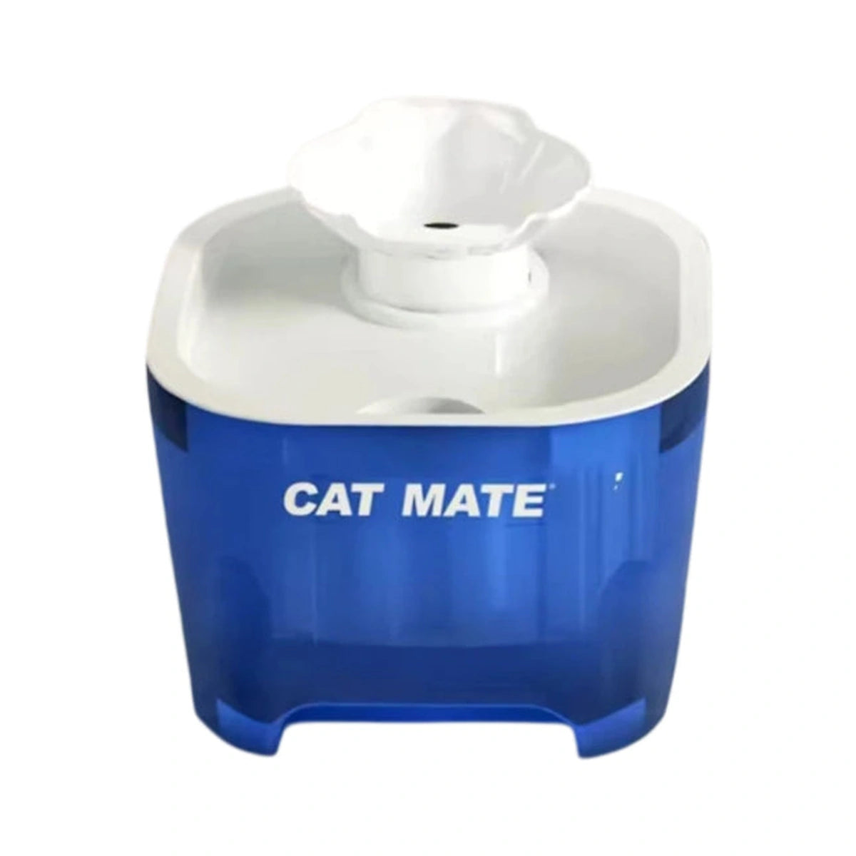 Disassembled CatMate cat fountain with pump and top cover