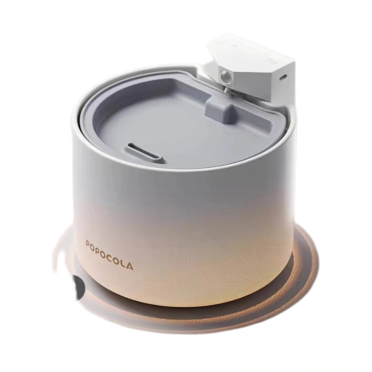White Popocola thermal wireless ceramic cat fountain