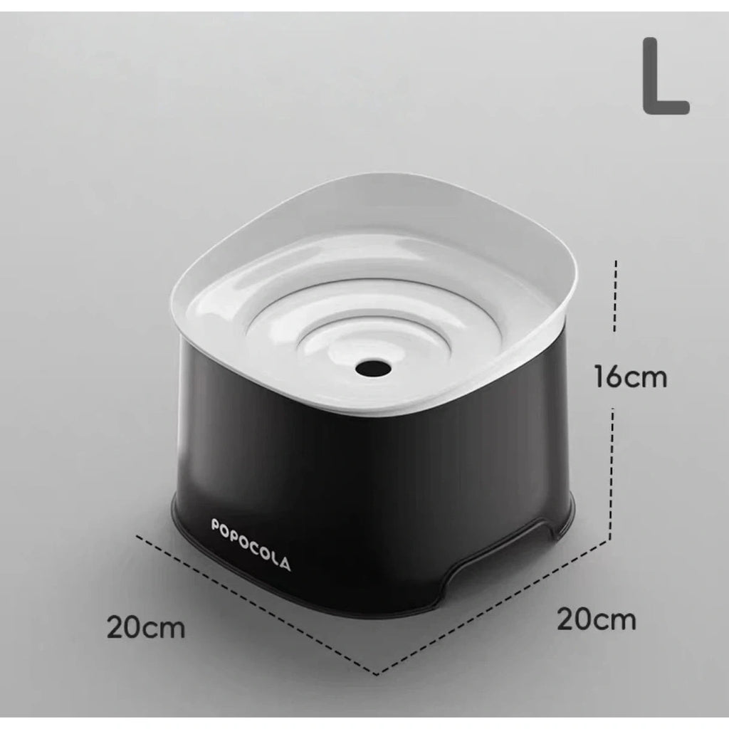 Large Popocola floating-disk bowl dimensions of 20 by 20 by 16 centimetres