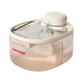 Petstar water fountain with stainless steel tray and rounded top module