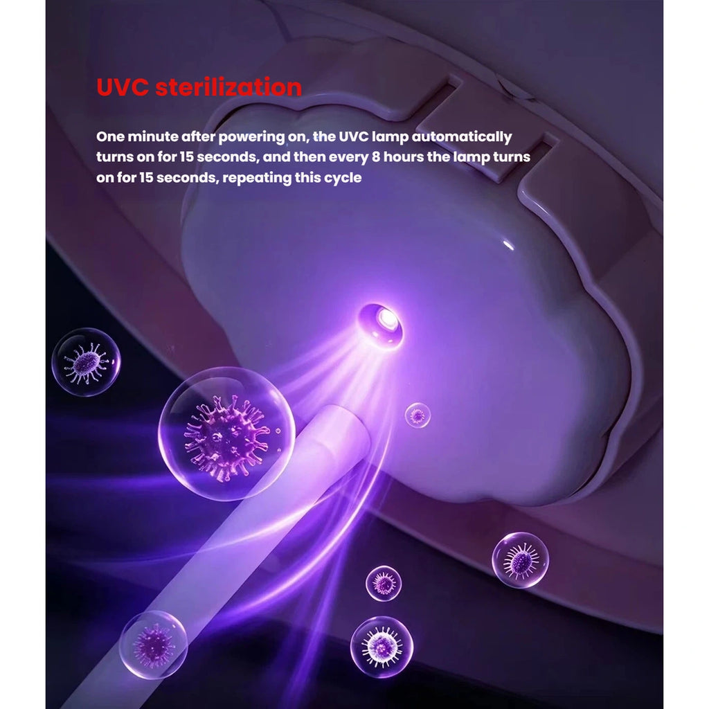 UV-C light feature illustrated inside the Petstar water fountain