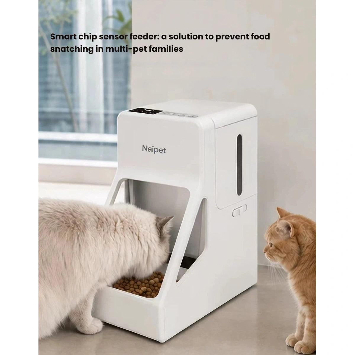 Petstar Microchip Automatic Cat Feeder for Multi-Cat Homes