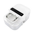 White Naipet cat fountain with steel bowl and slotted used-water collection area