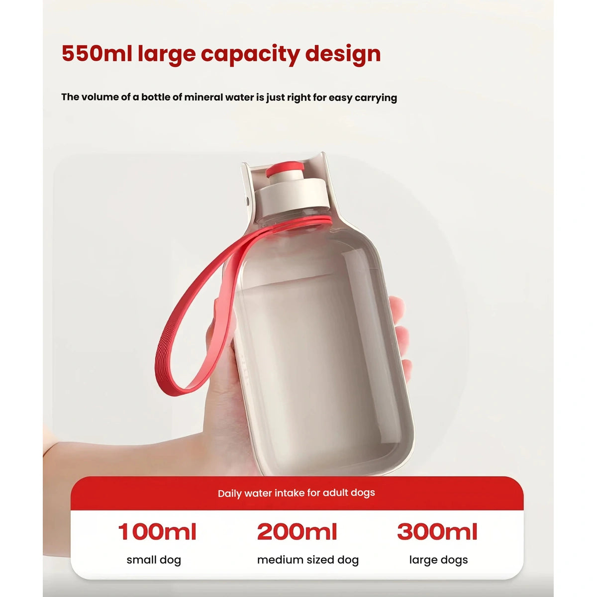 Petstar transparent reservoir labelled 550 ml