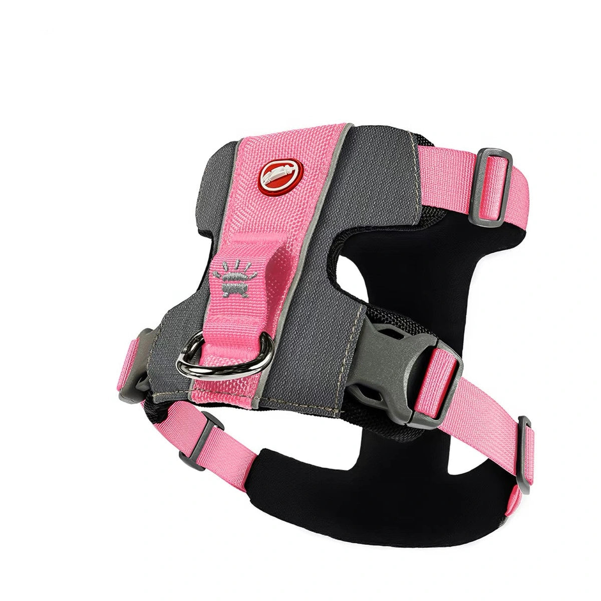 Pink EzyDog X-Link harness with black straps