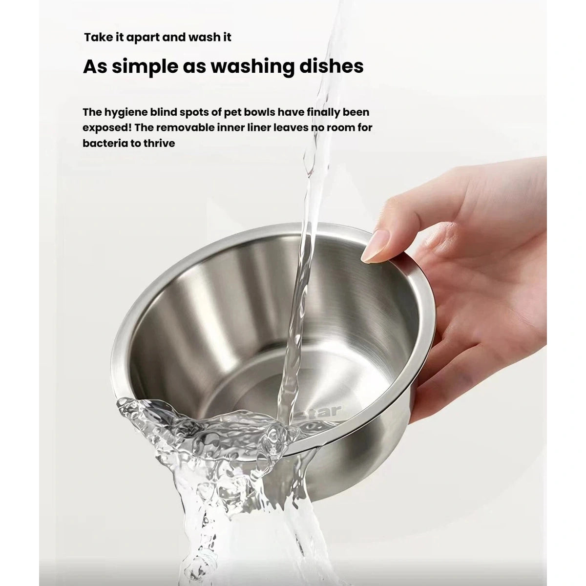 Petstar Floating Dog Water Bowl, Splash-Proof Cat & Dog Bowl
