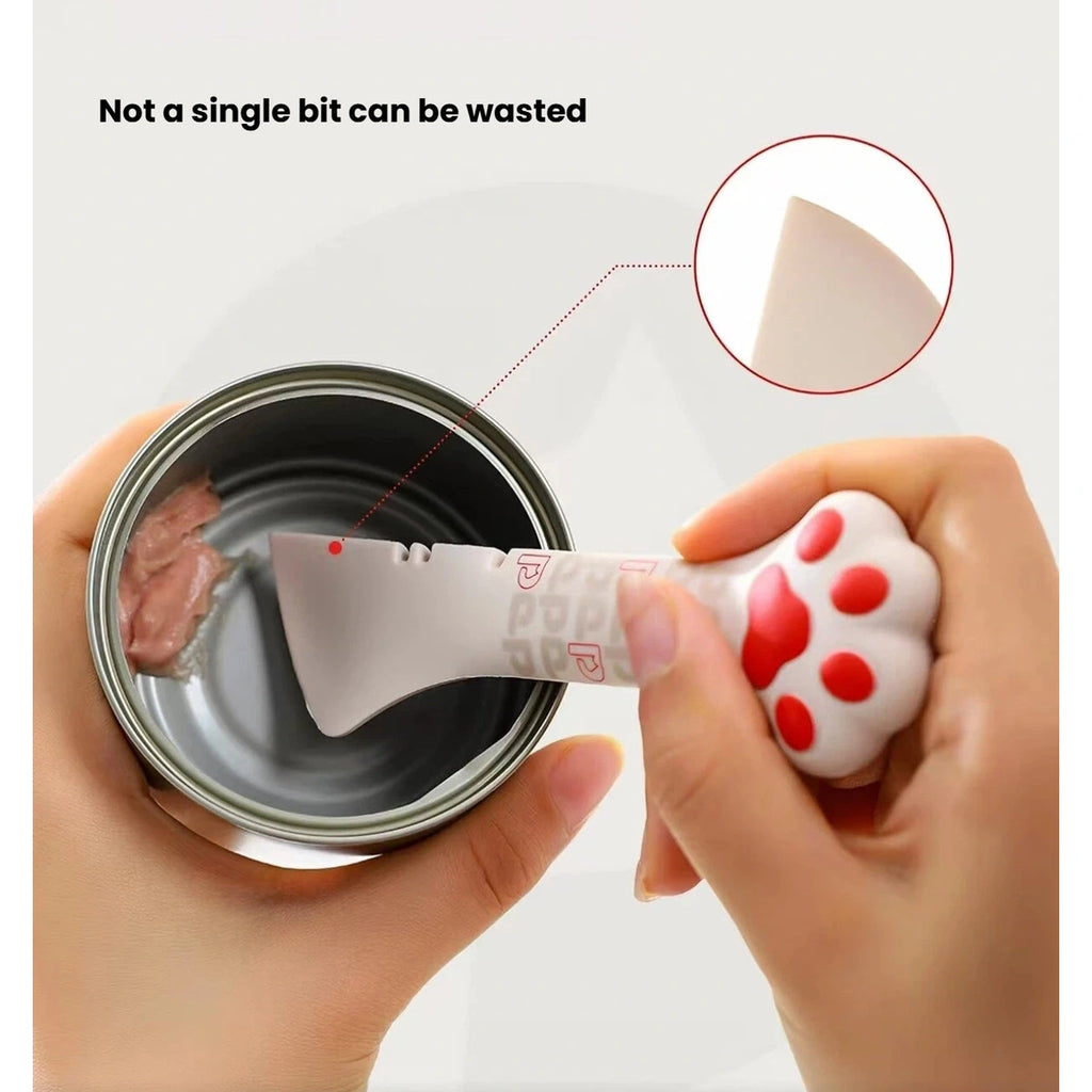 Petstar scoop scraping food from the inside of an opened can