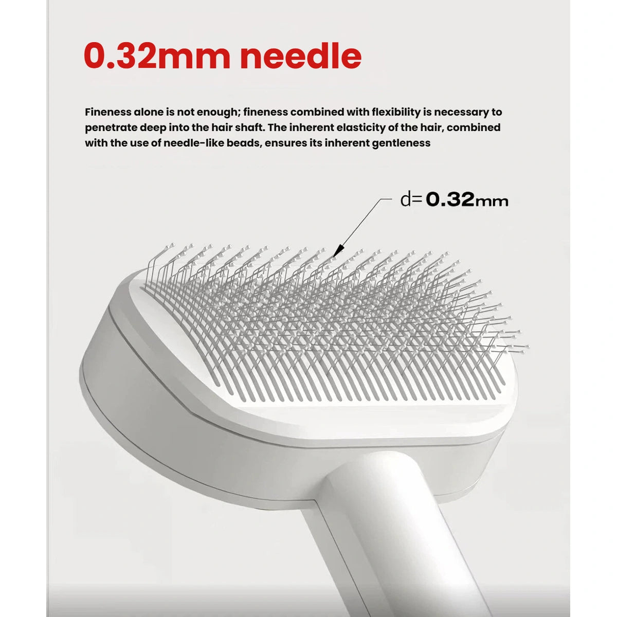Fine-pin illustration for the Petstar air-cushion brush