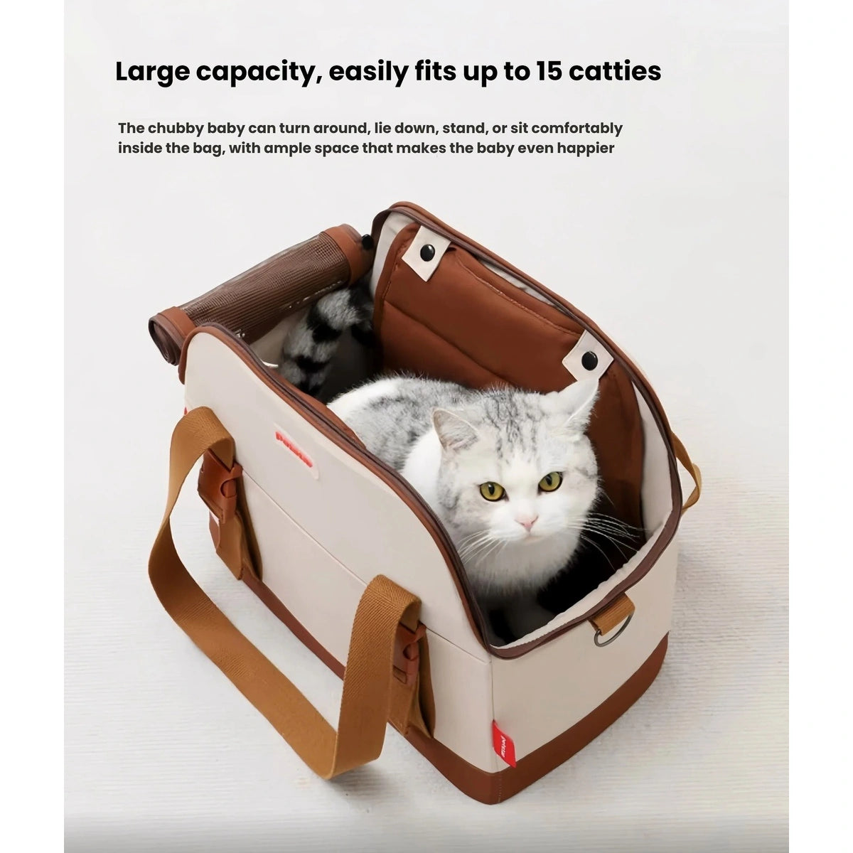 Petstar Portable Cat Carrier Backpack, Breathable Handheld & Shoulder Bag