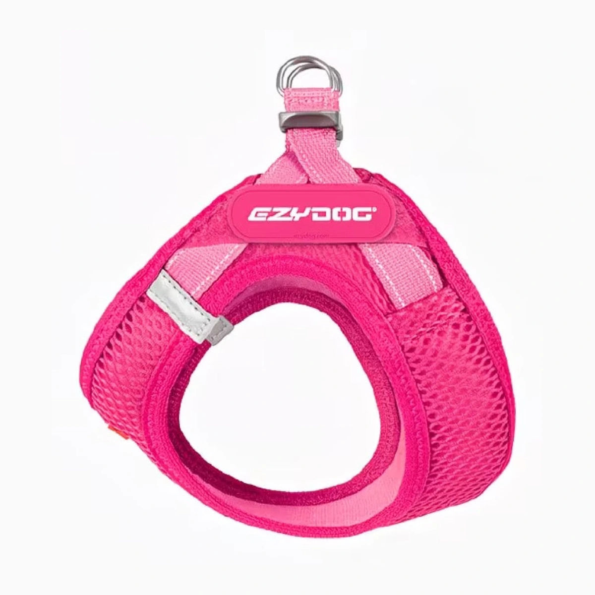 Pink EzyDog Formfit mesh dog harness with double D-rings