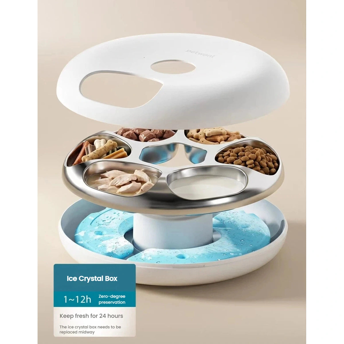 Petwant Smart Wet Food Feeder, Timed & Portion Control