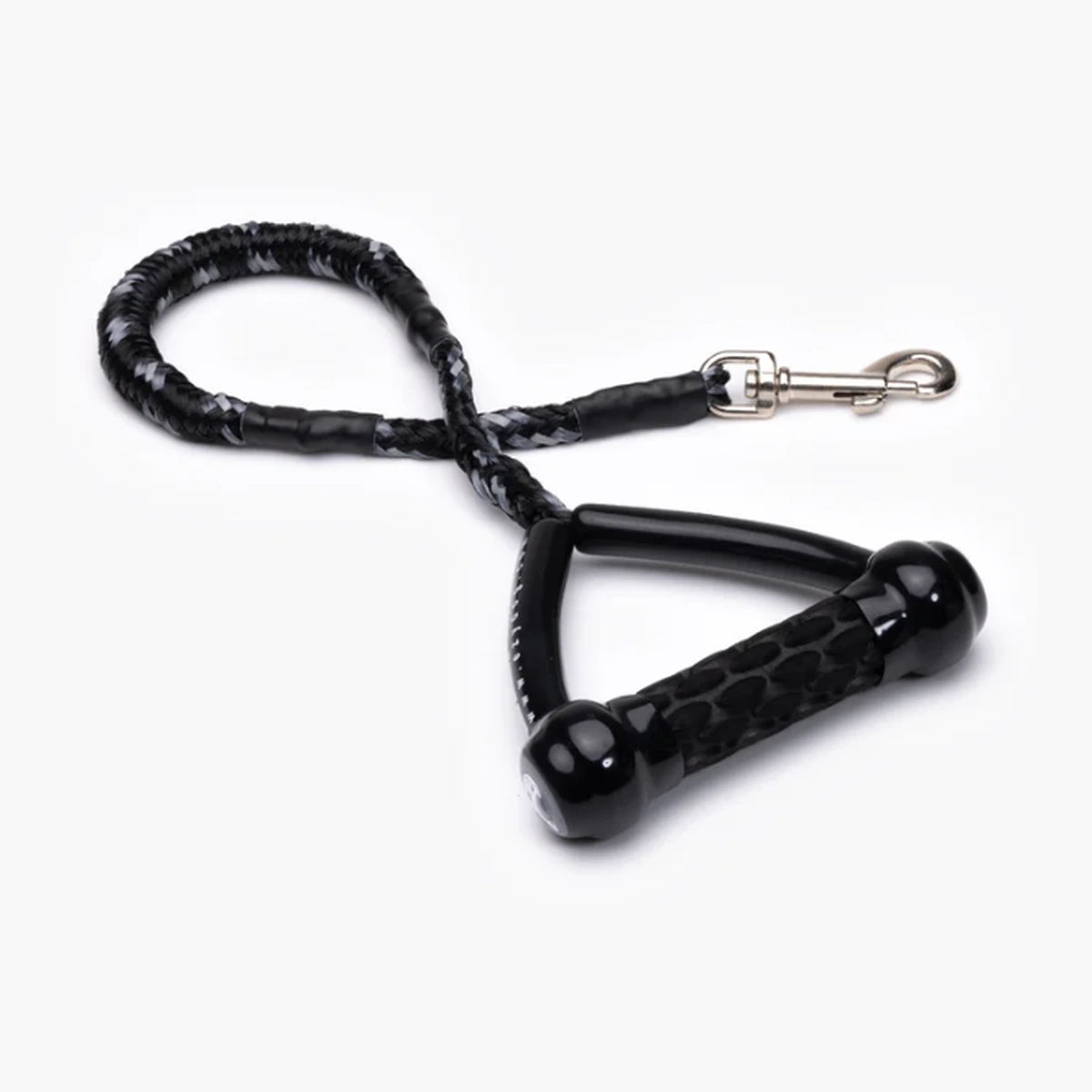 EzyDog Cujo 64 cm black rope lead with a padded triangular handle