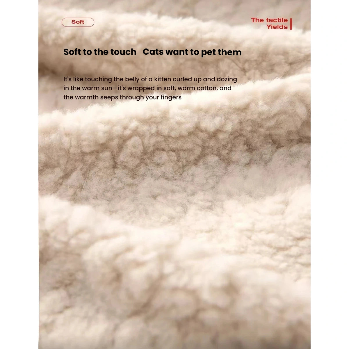 Close-up of the soft pale lining of the Petstar bed